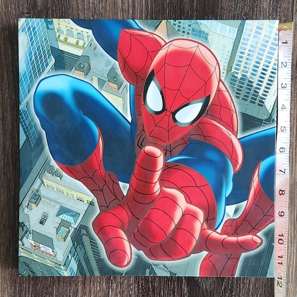 🕷️🖼️ Spider-Man Comic Art Panel Set – 4-Piece Wall Decor – 12”x12” Each Marvel - Picture 8 of 15